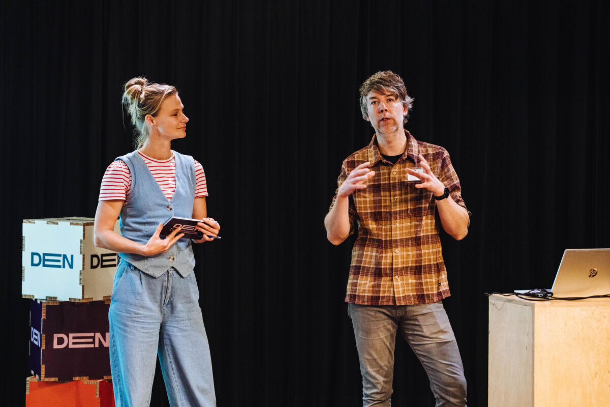 Loes Hoogenboom en Erik van Vliet op de DEN Community meet-up