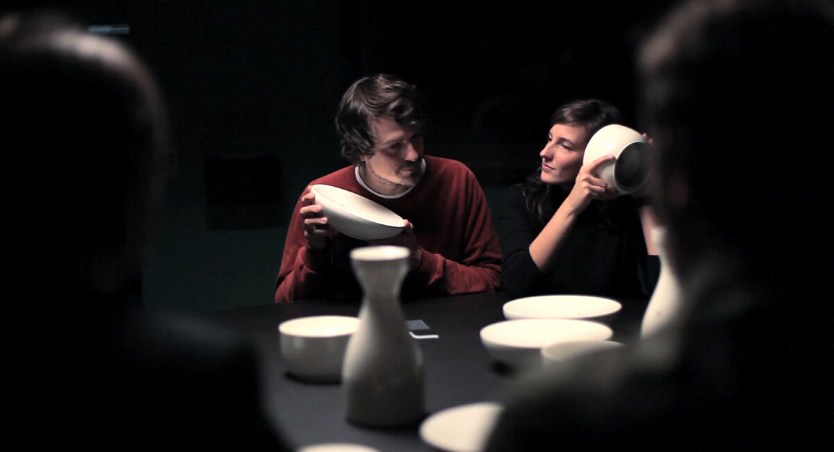 Whispering table sound installation thegreeneyl