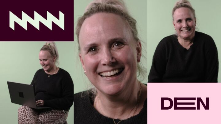 Collage met foto's van expat en cultuurliefhebber Nicole met DEN logo.