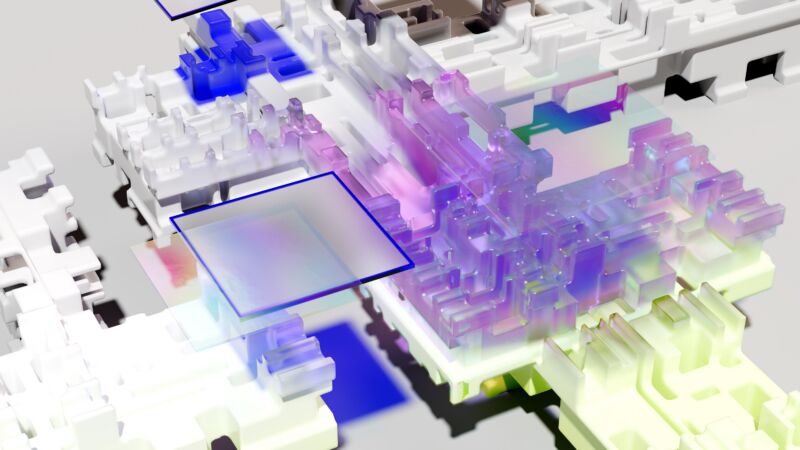 Verschillende blokken en elementen klikken in elkaar en verbinden andere stukken van de puzzel.